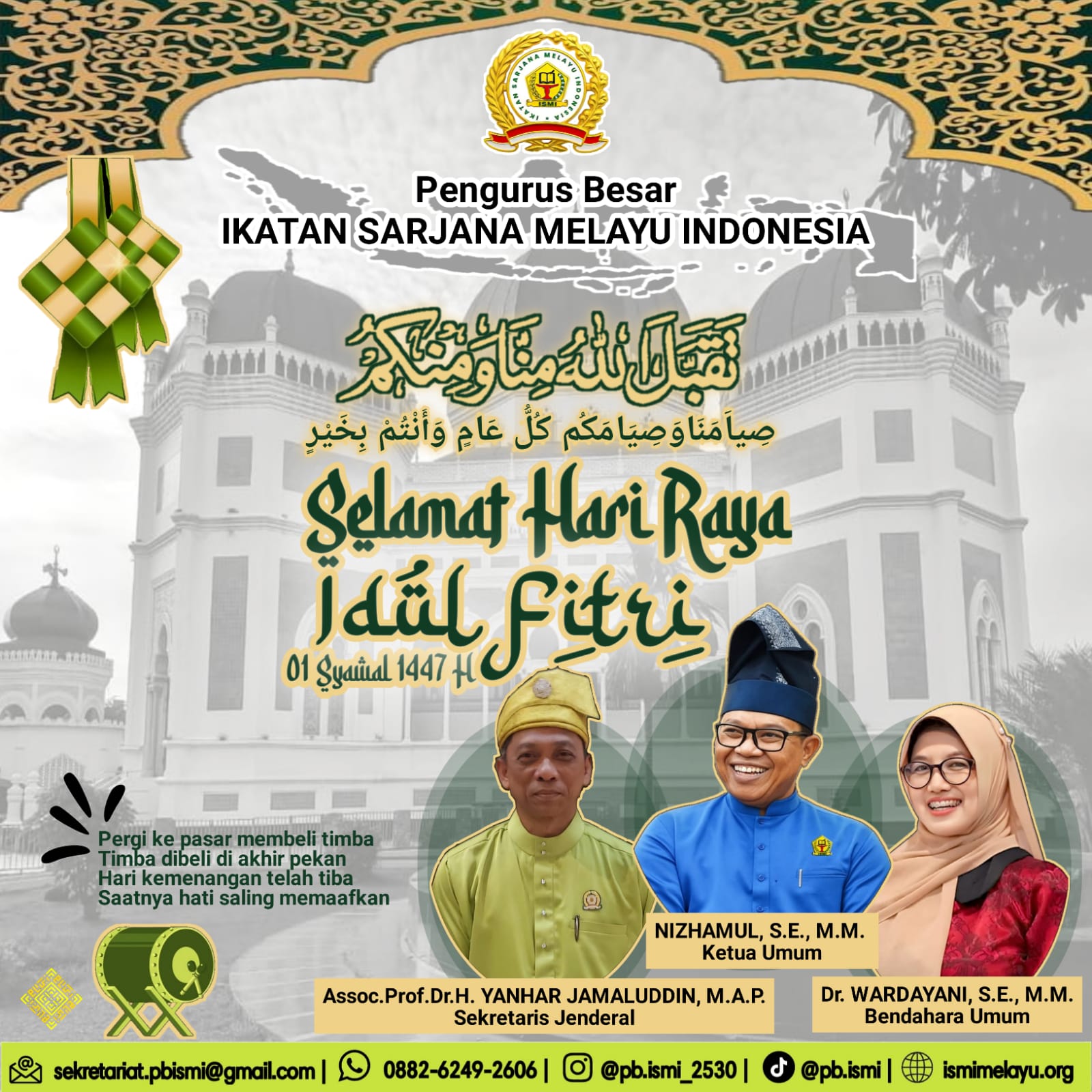 Gema Takbir Berkumandang, Pengurus Besar ISMI Sampaikan Ucapan Selamat Idul Fitri 1447 H