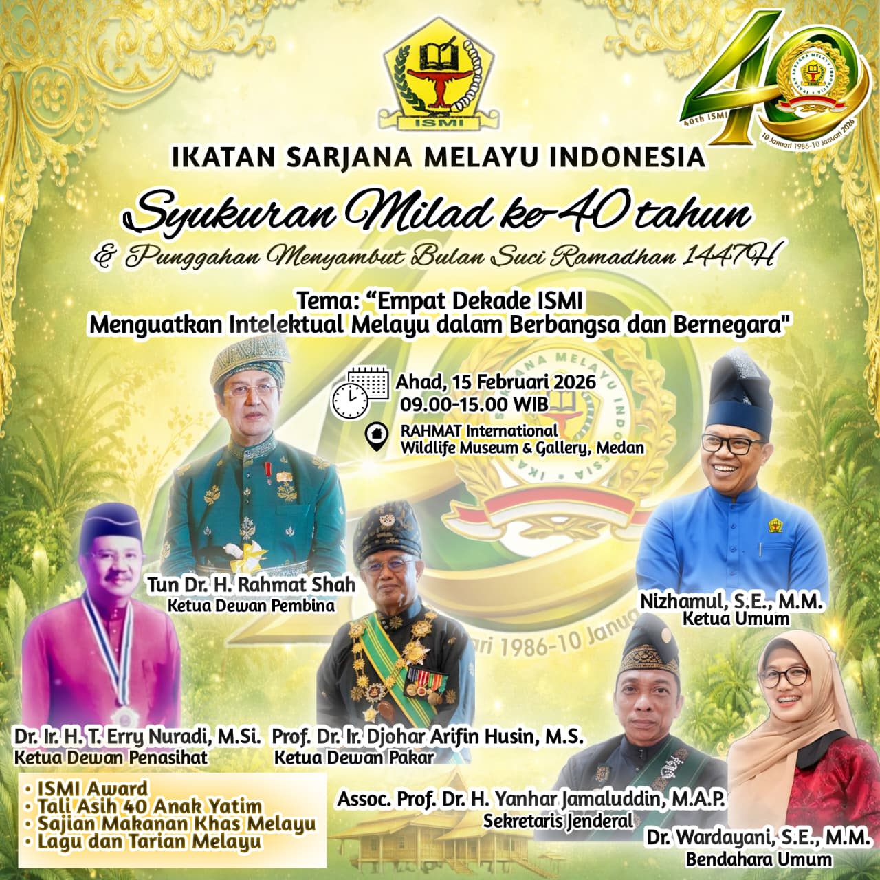 Pemberitahuan Pelaksanaan Milad ke 40 ISMI dan Penyambutan Ramadhan 1447 H